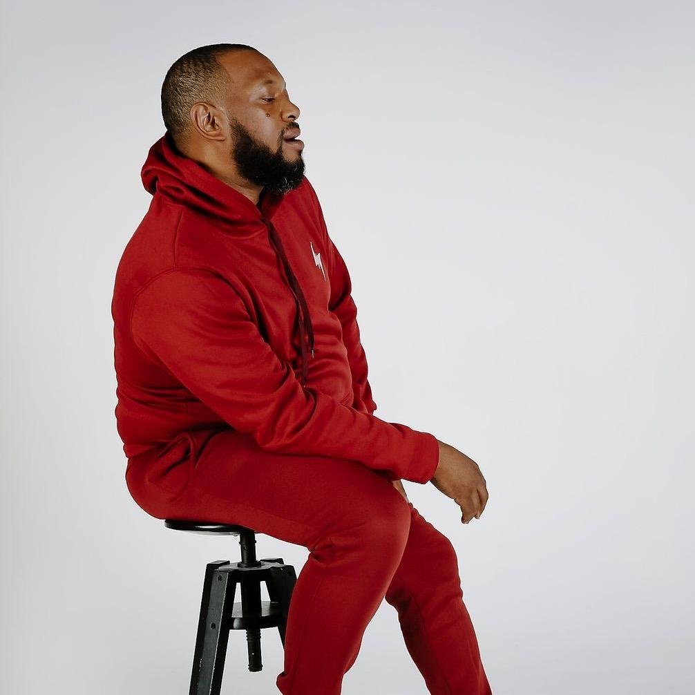 SPG Men's Sweatsuit and Chill Maroon Two Piece Sweatsuit