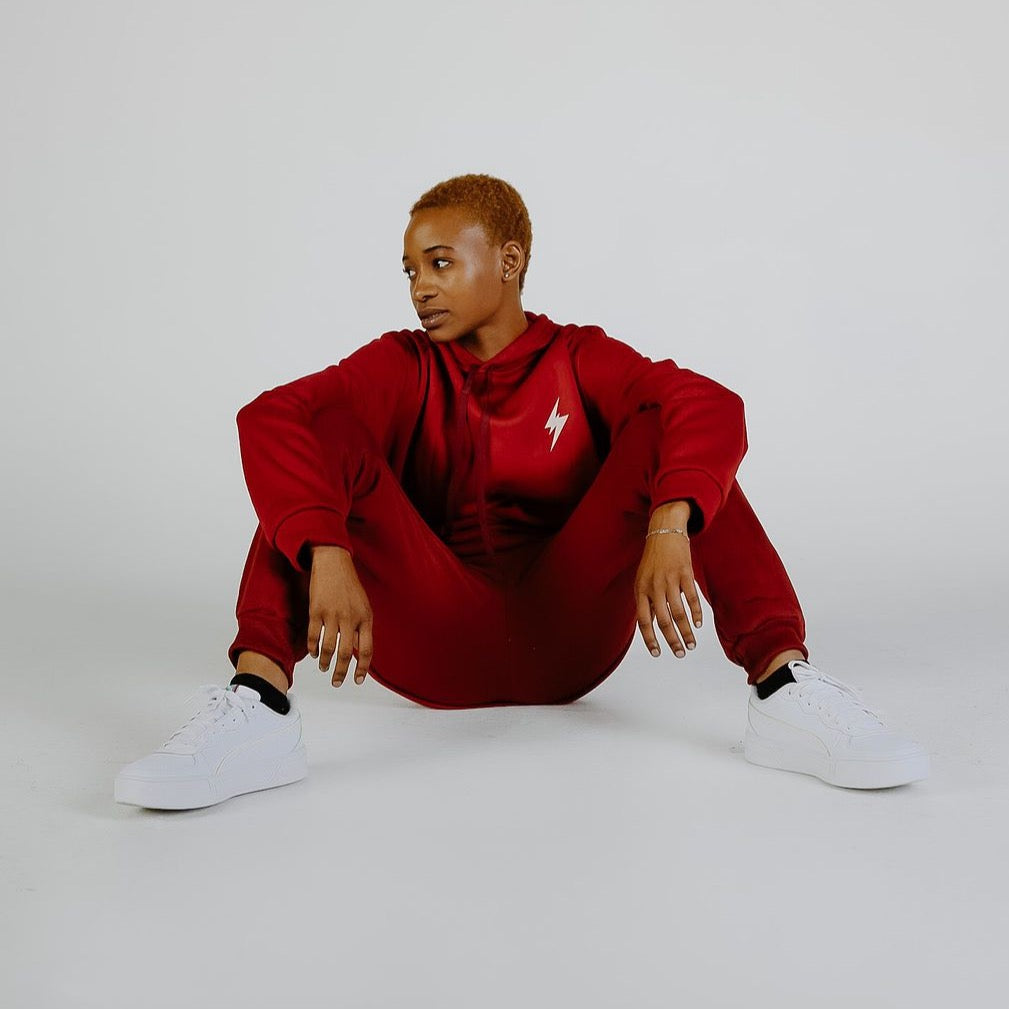 SPG's Sweatsuit and Chill Maroon Two Piece Sweatsuit