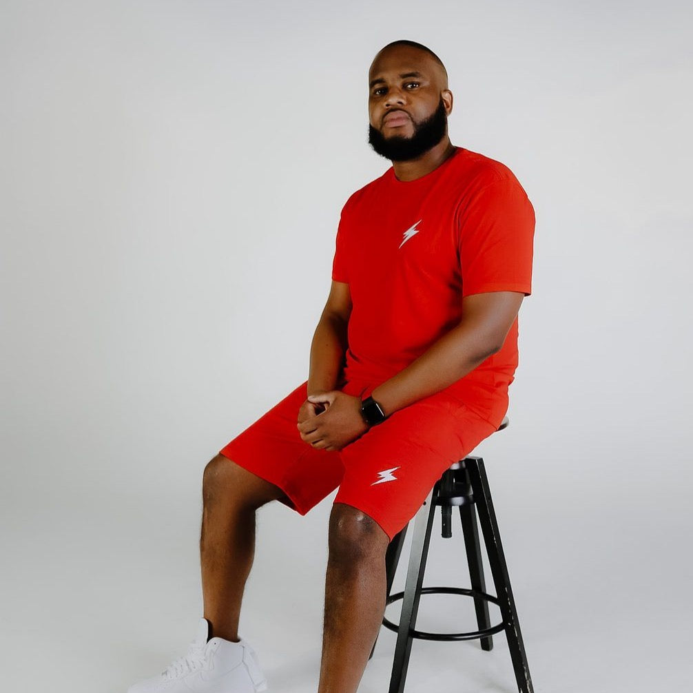 SPG's Heavy on the Comfort Red Two Piece Short Set