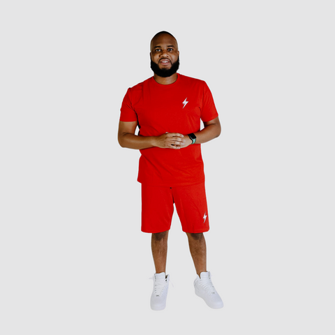 SPG's Heavy on the Comfort Red Two Piece Short Set